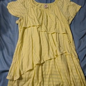 Women's yellow layered top